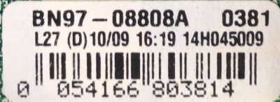 MAIN PARA SMART TV SAMSUNG / NUMERO DE PARTE BN94-08018E / BN41-02245A / BN41-02245A / MODELO UN65H6203BFXZA IH01 - Imagen 3